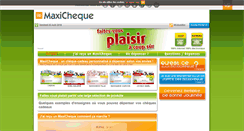 Desktop Screenshot of maxicheque.com