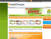 Tablet Screenshot of maxicheque.com